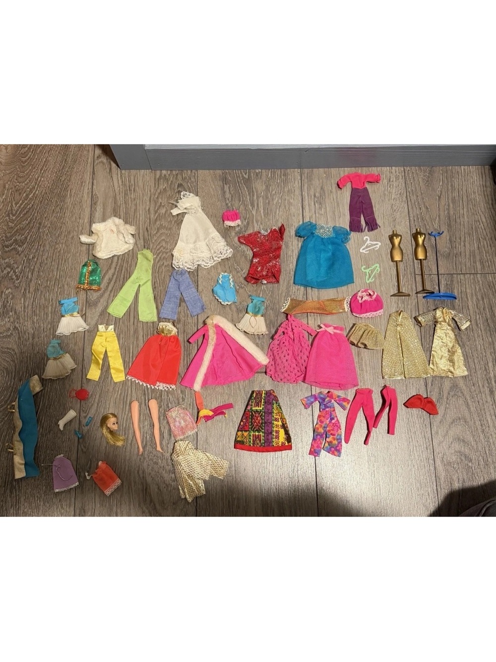 Lot Of Vintage Dawn Doll Clothes Accessories And Body Part